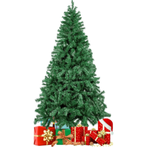 albero di natale artificiale uten 1,8 m verde con supporto in metallo