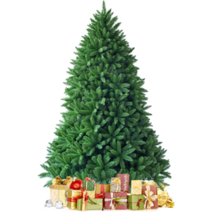 albero di natale artificiale fantask 1,8 m con pigne e supporto in metallo