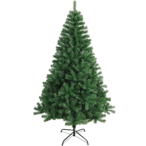 albero di natale artificiale extra folto con supporto in metallo